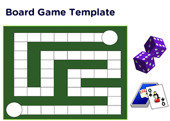 Math board game template and board game ideas for teachers and parents