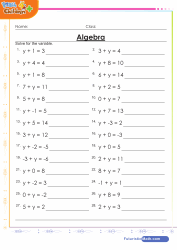 Math Algebra Games Quizzes And Worksheets For Kids